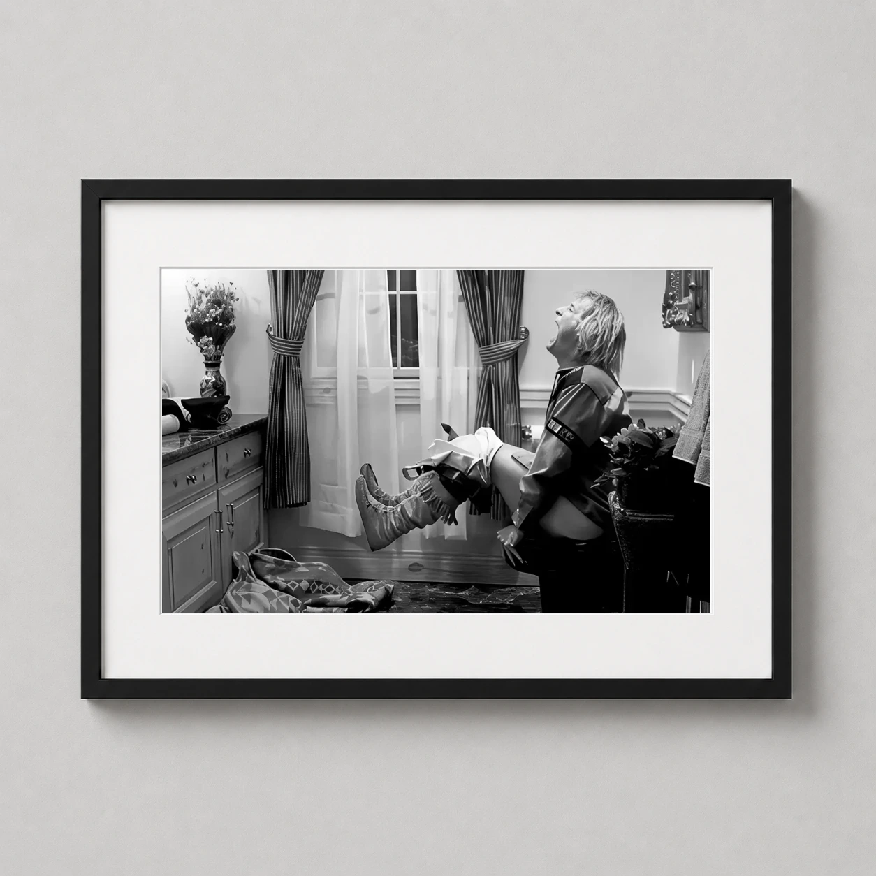 Dumb Dumber Harry Dunne Photo — black and white photographic print featuring Harry Dunne in the famous
