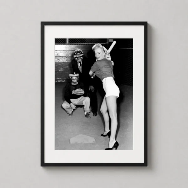 Marilyn Monroe Chicago White Sox Baseball Vintage Photography Print