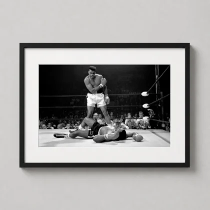 Muhammad Ali vs Sonny Liston Boxing Photography Print
