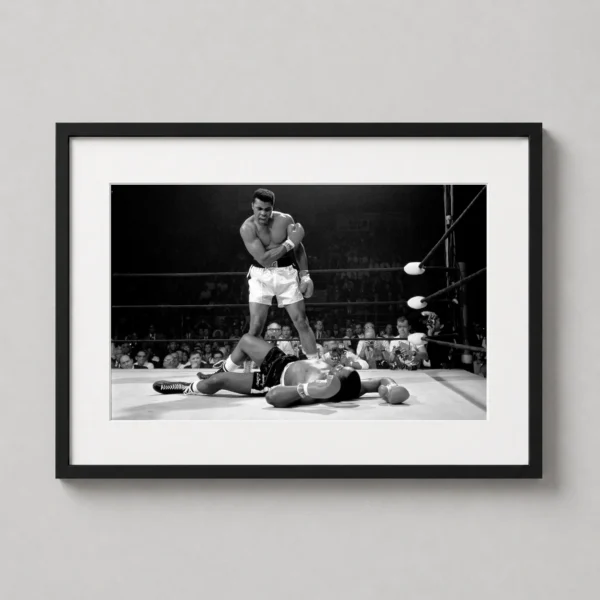 Muhammad Ali vs Sonny Liston Boxing Photography Print