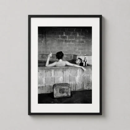 MerchFuse Steve McQueen and Neile Adams Bathtub print with wall print character