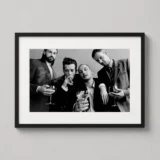 The 1975 Matty Healy Black and White Bar Cart Photography Print