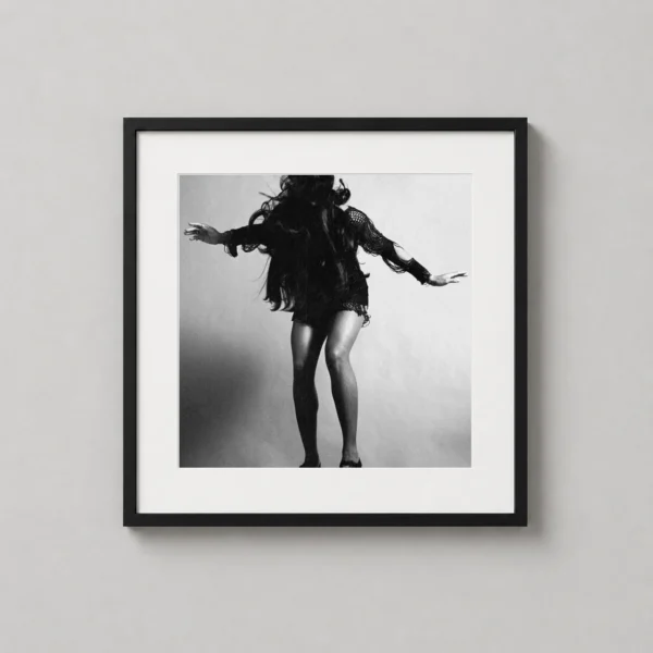 Tina Turner Performance Black and White Photography Print