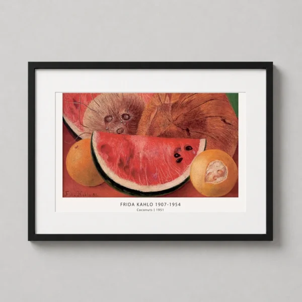 Frida Kahlo Coconuts 1951 Still Life Painting Fine Art Print