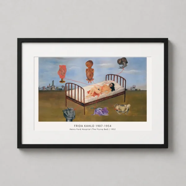Henry Ford Hospital 1932 Frida Kahlo Surrealist Art Print