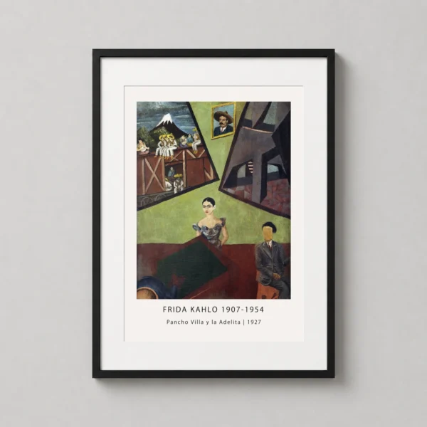Pancho Villa y la Adelita 1927, Frida Kahlo Revolutionary Art Print