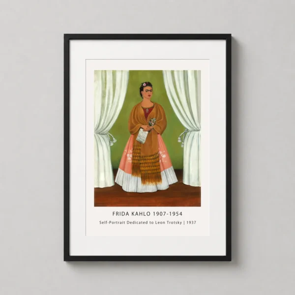 Self-Portrait Dedicated to Leon Trotsky 1937 Frida Kahlo Art Print