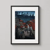 Arifuku Hot Spring by Kawase Hasui Japanese Woodblock Art Print