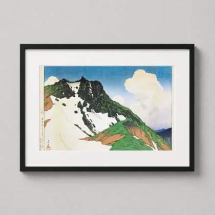 Classic Asahi Peak Art Print - Japanese woodblock print from MerchFuse