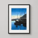 Dawn at Beppu Kawase Hasui Japanese Woodblock Art Print