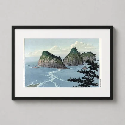 Classic Dogashima Island Art Print - Japanese woodblock print from MerchFuse