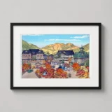 Fujiya Hotel Miyanoshita Japan, Kawase Hasui Japanese Art Print