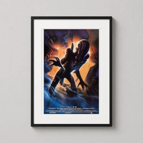 Alien 1979 Xenomorph Theatrical Version 2 Vintage Movie Poster