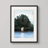 Fuyo Rakkagan Puyo by Kawase Hasui Japanese Woodblock Art Print