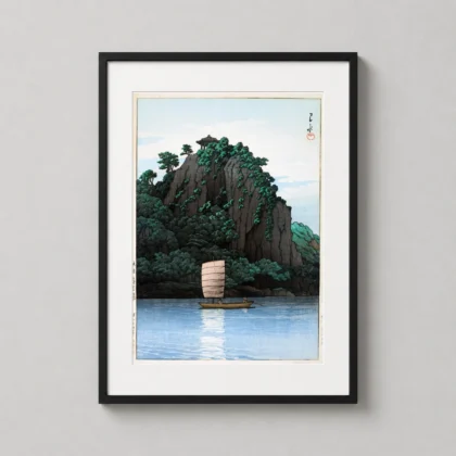 Hasui Fuyo Rakkagan – Classic 1939 Japanese Shin-Hanga Japanese woodblock print for gallery wall display by MerchFuse