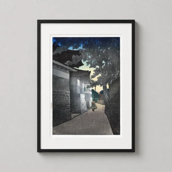 Kosho Temple by Kawase Hasui Japanese Woodblock Print Wall Art Print