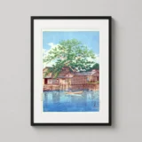 Kuri Ferry at Funabori, 1932 Kawase Hasui Japanese Art Print