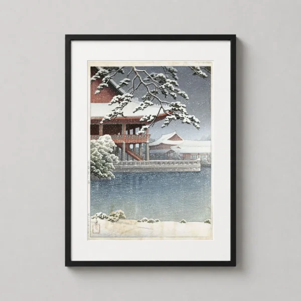 Kyojo Keikaro Kyonghwe Pavilion, Japanese Woodblock Art Print