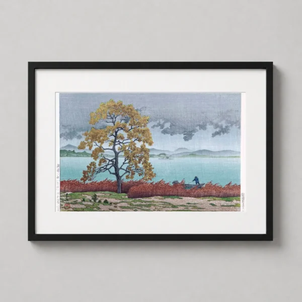 Lakeside Shower at Matsue by Kawase Hasui Japanese Art Print