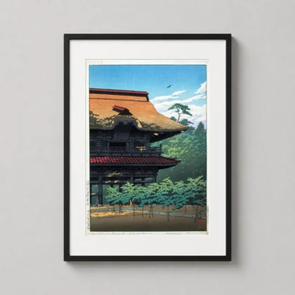 Authentic Hasui Kawase Art Print Wall Art - Japanese woodblock print from MerchFuse