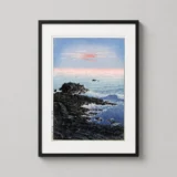 Cape Inubo, Choshi Morning Japanese Woodblock Landscape Art Print