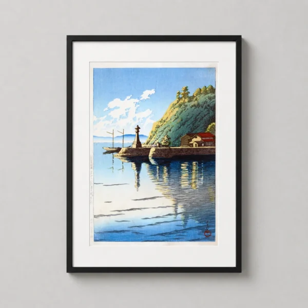 Mihogaseki Izumo Province Woodblock Art Print, Kawase Hasui