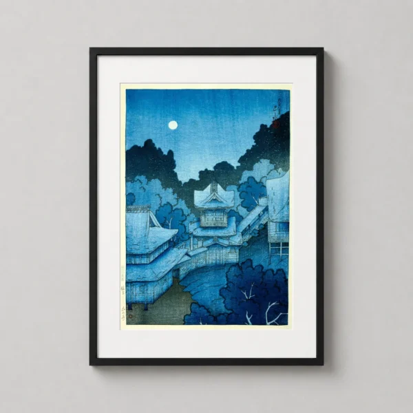 Sendai Mountain Temple by Hasui Kawase, Japanese Art Print