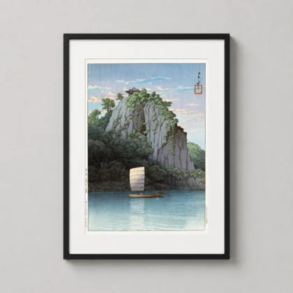 Authentic Nakhwa Rock Art Print - Japanese woodblock print from MerchFuse
