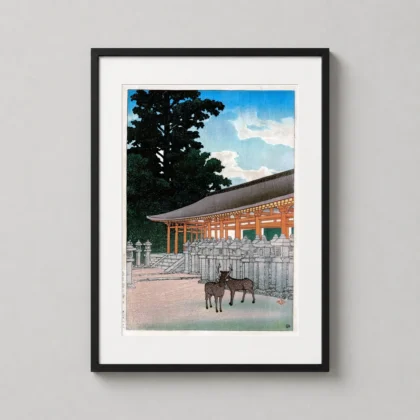 Nara Kasuga Shrine Art Print - Japanese woodblock print from MerchFuse