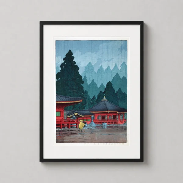 Kawase Hasui Nikko Futatsudo Hall Japanese Woodblock Art Print