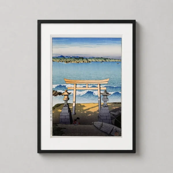 Pacific Ocean Hiroshi Yoshida Japanese Woodblock Art Print