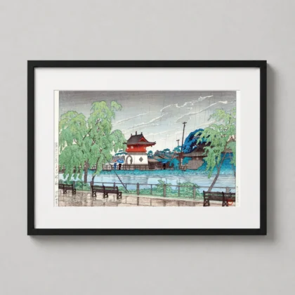 Authentic Hasui Kawase Art Print - Japanese woodblock print from MerchFuse