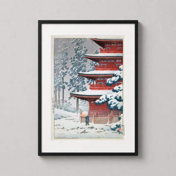 Saishoin Temple, Hirosaki, Japanese Woodblock Art Print