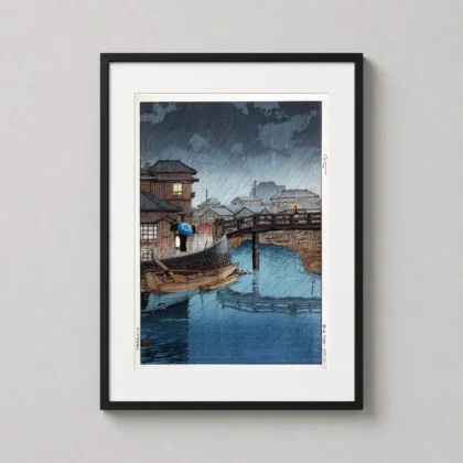 Classic Kawase Hasui Shinagawa Art - Japanese woodblock print from MerchFuse