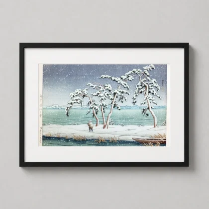Classic Hinuma Swamp Art Print - Japanese woodblock print from MerchFuse