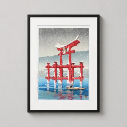 Exclusive Kawase Hasui Art Print - Japanese woodblock print from MerchFuse