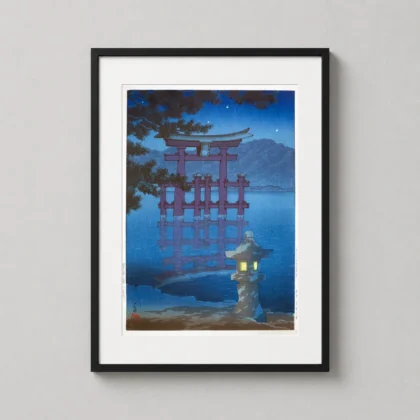 Miyajima Torii Gate Art Print - Japanese woodblock print from MerchFuse