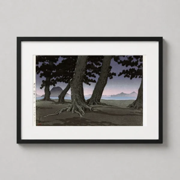 Kaiganji Temple Beach in Sanuki Province Japanese Art Print