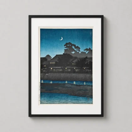 Kanazawa Nagare Pleasure Quarter — tranquil nocturnal scene of Kanazawa's historic district with a
