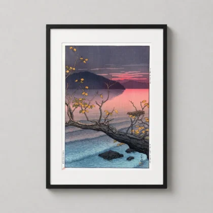Classic Towada Lake Art Print - Japanese woodblock print from MerchFuse