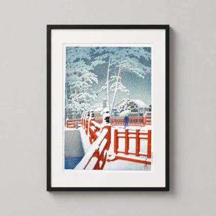 Authentic Nagata Shrine Kobe Art - Japanese woodblock print from MerchFuse