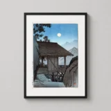 Yamadera Temple in Yamagata Japanese Woodblock Art Print