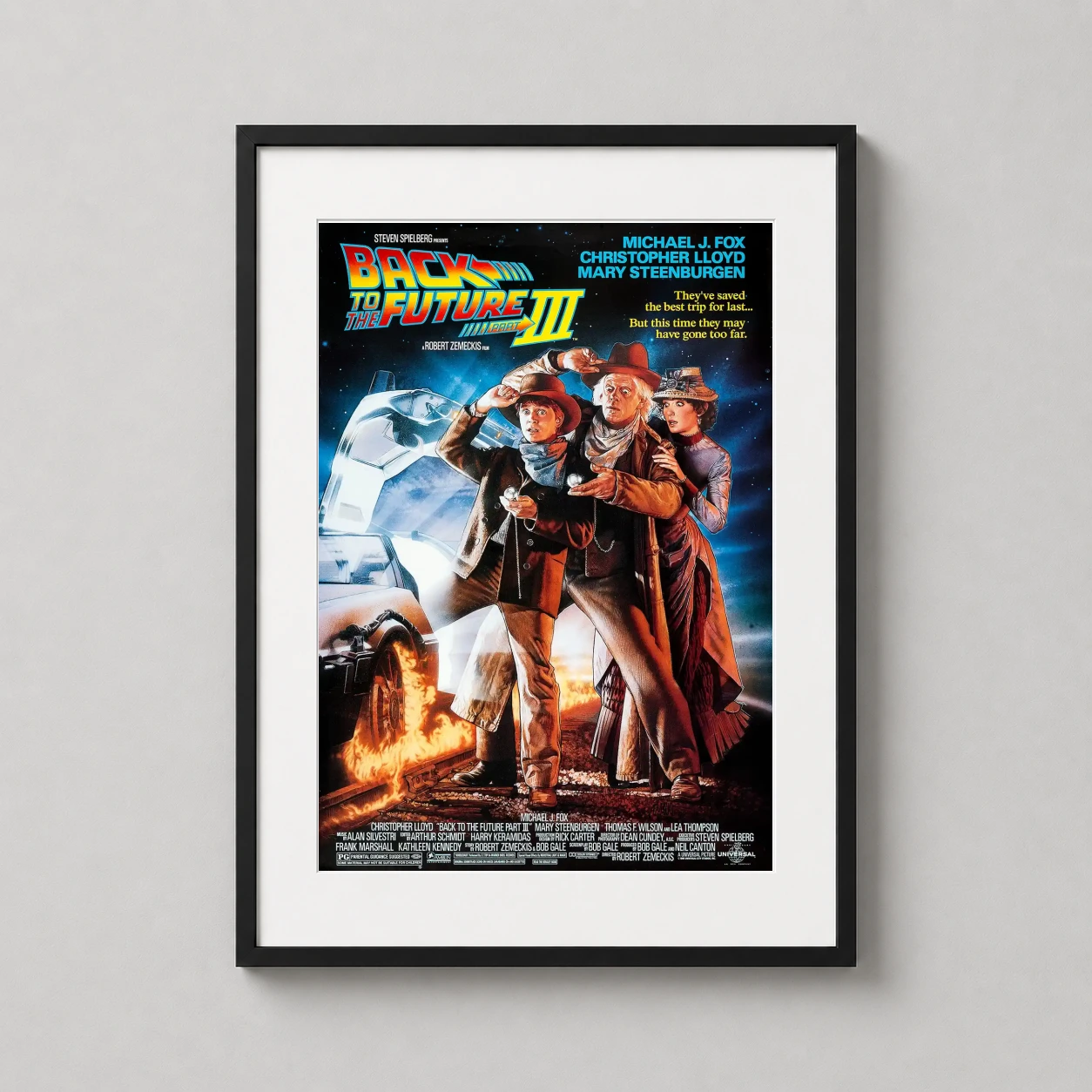 Back to the Future Part Iii — original 1990 theatrical poster for Back to the Future Part III