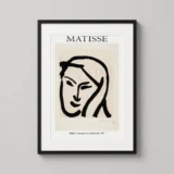Henri Matisse Bedouin Woman with Untied Veil 1947 Art Print