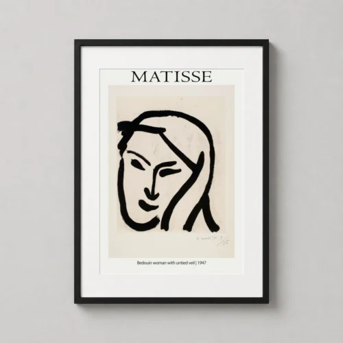 Henri Matisse Bedouin Woman with Untied Veil 1947 Art Print