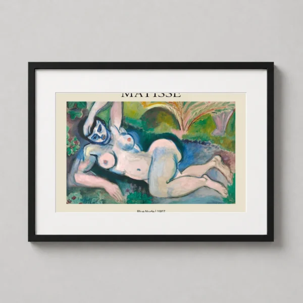 Matisse Blue Nude 1907 Exhibition Poster, Modern Art Print