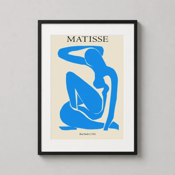 Blue Nude I Henri Matisse Abstract Modern Minimalist Art Print