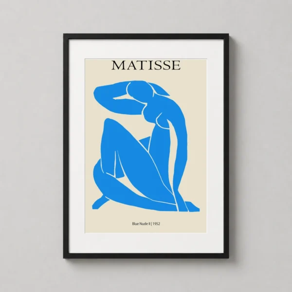 Matisse Blue Nude II 1952 Seated Figure Abstract Art Print