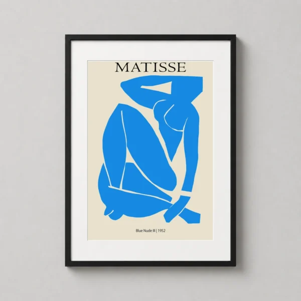 Blue Nude III 1952 Henri Matisse Abstract Silhouette Art Print