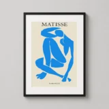 Matisse Blue Nude IV Abstract, 1952 Modern Wall Art Print